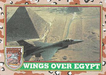 1991 Topps Desert Storm #31 Wings over Egypt Front