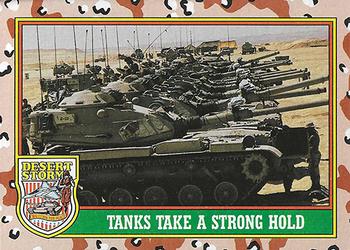 1991 Topps Desert Storm #40 Tanks Take a Strong Hold Front