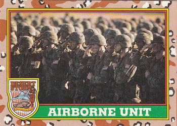 1991 Topps Desert Storm #68 Airborne Unit Front