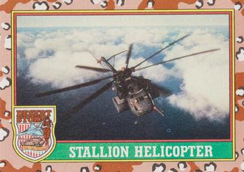 1991 Topps Desert Storm #8 Stallion Helicopter Front
