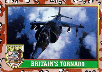 1991 Topps Desert Storm #19 Britain's Tornado Front