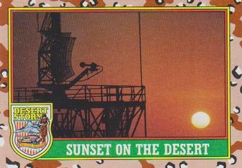 1991 Topps Desert Storm #42 Sunset on the Desert Front