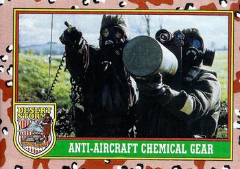 1991 Topps Desert Storm #71 Anti-Aircraft Chemical Gear Front