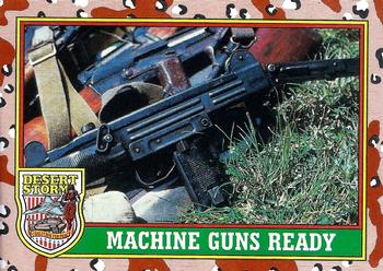 1991 Topps Desert Storm #78 Machine Guns Ready Front