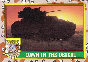 1991 Topps Desert Storm #83 Dawn in the Desert Front