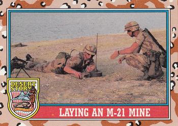 1991 Topps Desert Storm #94 Laying an M-21 Mine Front