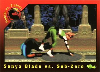 1994 Classic Mortal Kombat Series 1 #14 Sonya Blade vs. Sub-Zero Front