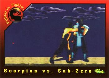 1994 Classic Mortal Kombat Series 1 #22 Scorpion vs. Sub-Zero Front