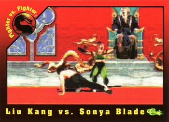 1994 Classic Mortal Kombat Series 1 #39 Liu Kang vs. Sonya Blade Front