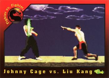 1994 Classic Mortal Kombat Series 1 #46 Johnny Cage vs. Liu Kang Front