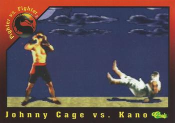 1994 Classic Mortal Kombat Series 1 #50 Johnny Cage vs. Kano Front