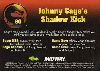 1994 Classic Mortal Kombat Series 1 #60 Johnny Cage's Shadow Kick Back
