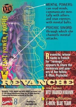 1994 Ultra X-Men #8 Revanche Back