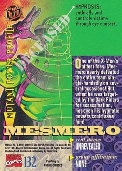 1994 Ultra X-Men #132 Mesmero Back