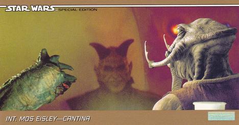 1997 Topps Widevision The Star Wars Trilogy Special Edition #22 Cantina Aliens Front