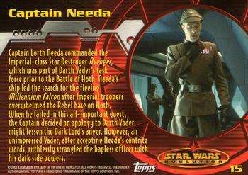 2001 Topps Star Wars Evolution #15 Captain Needa Back