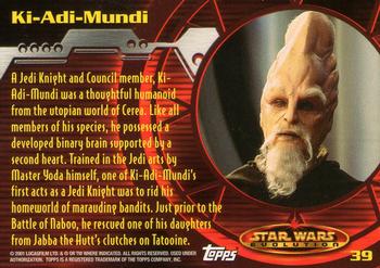 2001 Topps Star Wars Evolution #39 Ki-Adi-Mundi Back