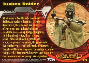 2001 Topps Star Wars Evolution #79 Tusken Raider Back