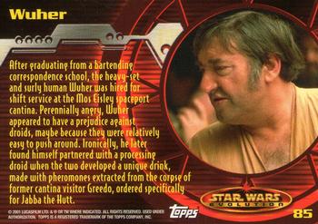 2001 Topps Star Wars Evolution #85 Wuher Back