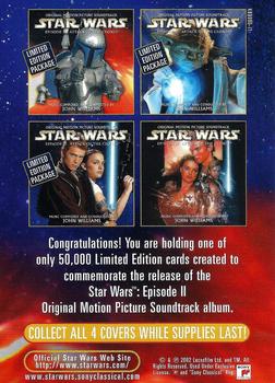 2002 Topps Star Wars: Attack of the Clones #NNO Obi-Wan Kenobi / Anakin Skywalker Back