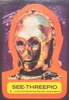 1977 Topps Star Wars - Stickers #5 See-Threepio Front