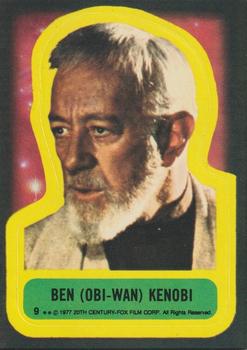 1977 Topps Star Wars - Stickers #9 Ben (Obi-Wan) Kenobi Front