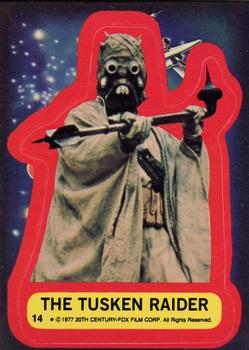 1977 Topps Star Wars - Stickers #14 The Tusken Raider Front