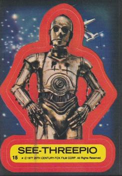 1977 Topps Star Wars - Stickers #15 See-Threepio Front