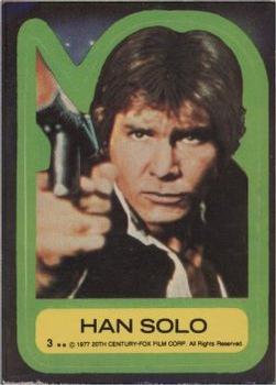 1977 Topps Star Wars - Stickers #3 Han Solo Front