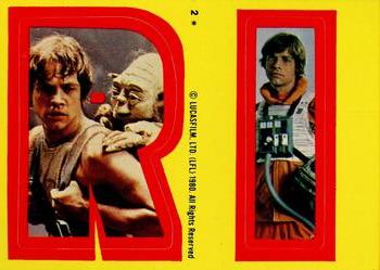 1980 Topps Star Wars: The Empire Strikes Back - Stickers #2 R I Front
