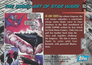 1994 Topps Star Wars Galaxy Series 2 #165 As Luke Fights Back