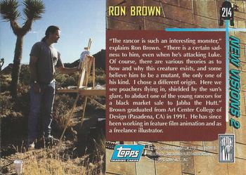 1994 Topps Star Wars Galaxy Series 2 #214 Ron Brown Back