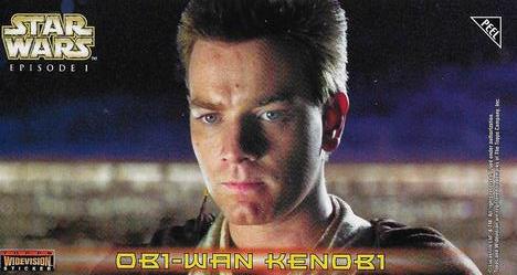1999 Topps Widevision Star Wars: Episode I - Stickers #S2 Obi-Wan Kenobi Front