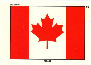 1991 Topps Desert Storm - Stickers #25 Canada Flag Front