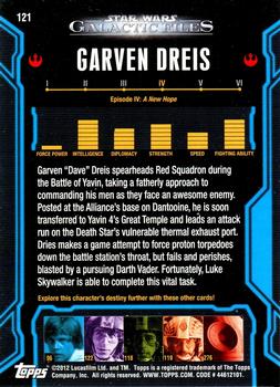 2012 Topps Star Wars: Galactic Files #121 Garven Dreis Back