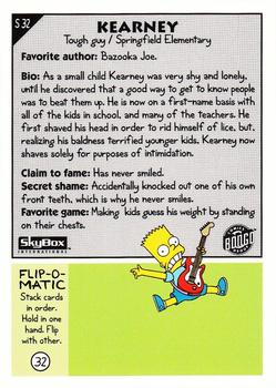 1994 SkyBox The Simpsons Series II #S32 Kearney Back