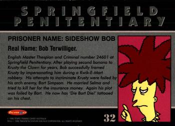 1996 Tempo The Simpsons Down Under #32 Sideshow Bob Back