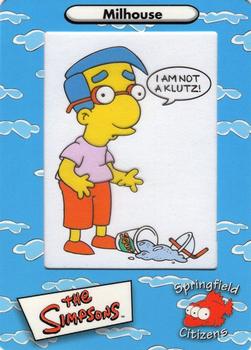 2000 ArtBox The Simpsons FilmCardz #25 Milhouse Front