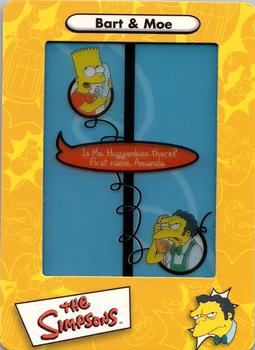 2000 ArtBox The Simpsons FilmCardz #34 Bart & Moe Front