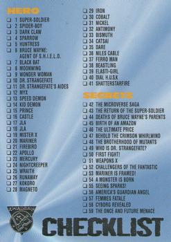 1996 SkyBox Amalgam #90 Checklist Front