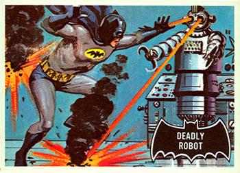 1966 Topps Batman (Black Bat Logo) #47 Deadly Robot Front