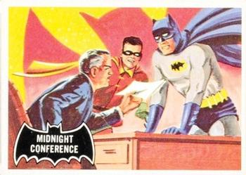 1966 Topps Batman (Black Bat Logo) #4 Midnight Conference Front