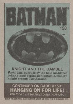 1989 Topps Batman #158 Knight and the Damsel Back