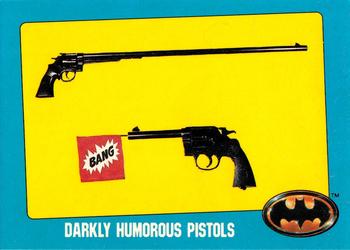 1989 Topps Batman - Bonus Cards #N Darkly Humorous Pistols Front