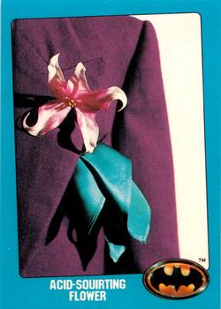 1989 Topps Batman - Bonus Cards #T Acid-squirting flower Front