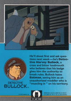 1993 Topps Batman: The Animated Series #11 Detective Bullock Back