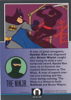 1993 Topps Batman: The Animated Series #38 The Ninja Back
