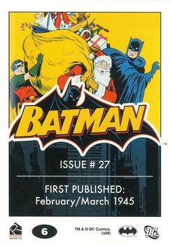 2008 Rittenhouse Batman Archives #6 Batman #27 Back