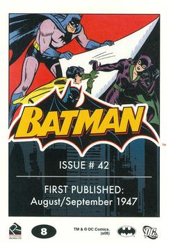 2008 Rittenhouse Batman Archives #8 Batman #42 Back