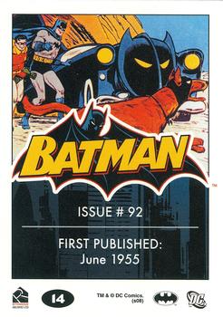 2008 Rittenhouse Batman Archives #14 Batman #92 Back
